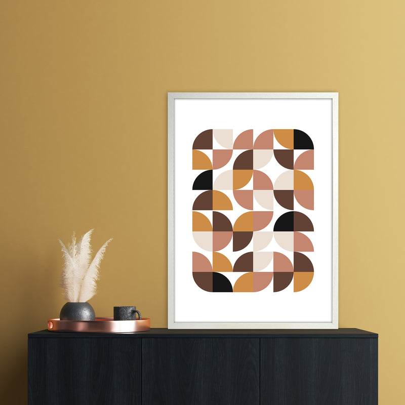 Geometric I Abstract Art Print by Nordic Creators A1 Oak Frame