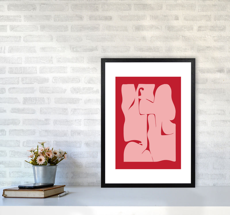Abstract  Art Print by Nordic Creators A2 White Frame