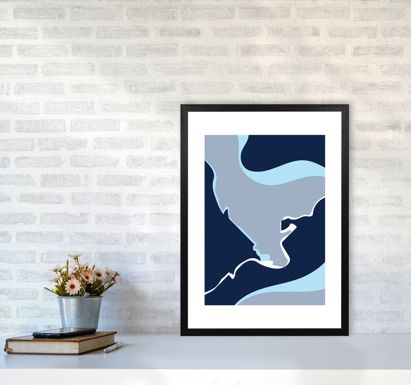 Abstract 3 Modern Contemporary Art Print by Nordic Creators A2 White Frame