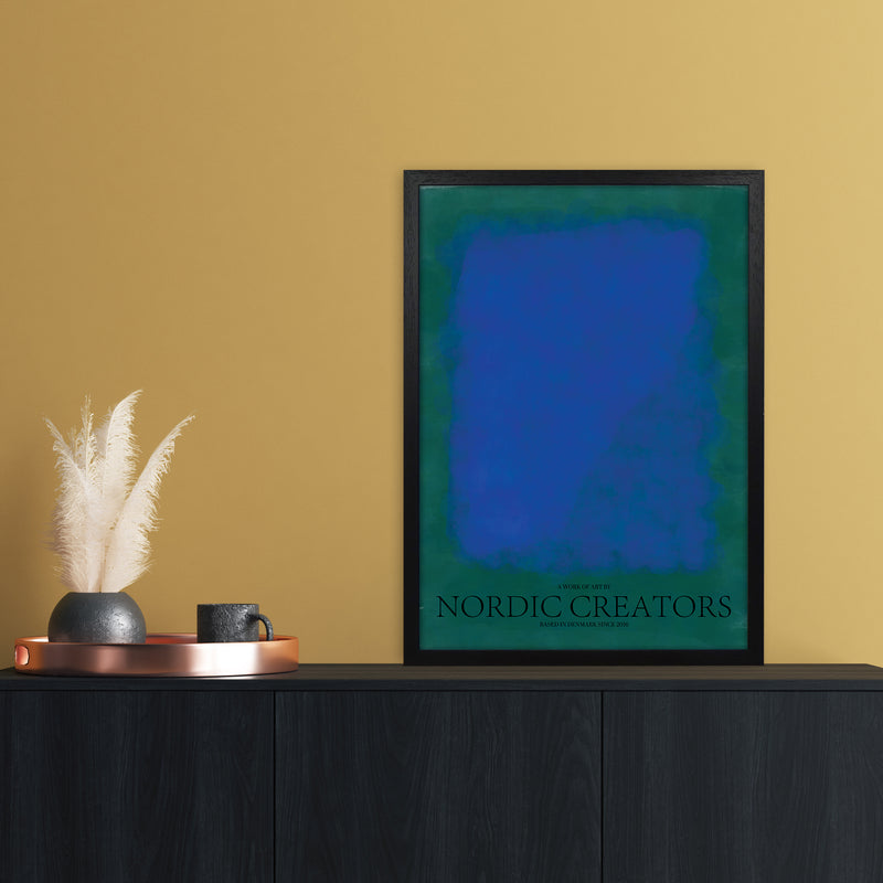 Color Block 2 Abstract Art Print by Nordic Creators A2 White Frame