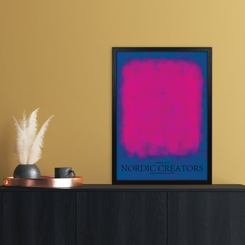 Color Block 3 Abstract Art Print by Nordic Creators A2 White Frame