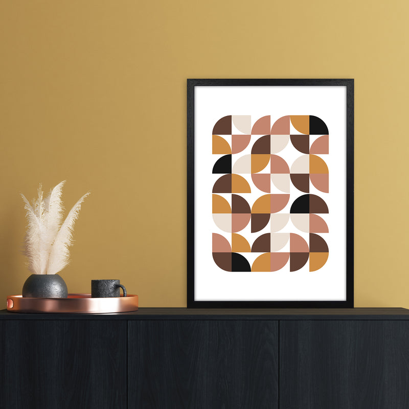 Geometric I Abstract Art Print by Nordic Creators A2 White Frame
