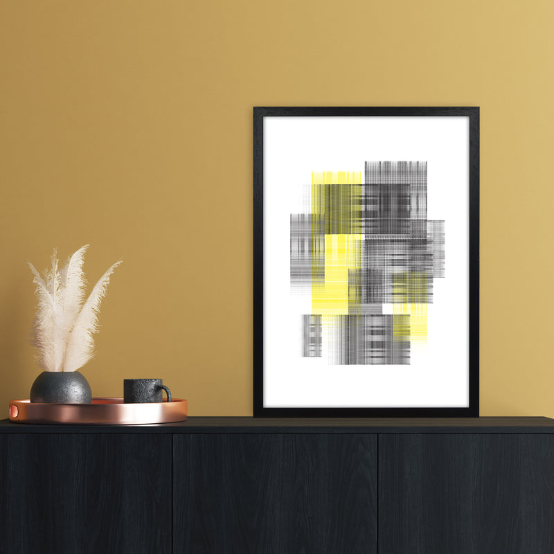 Splash 2 Abstract Art Print by Nordic Creators A2 White Frame