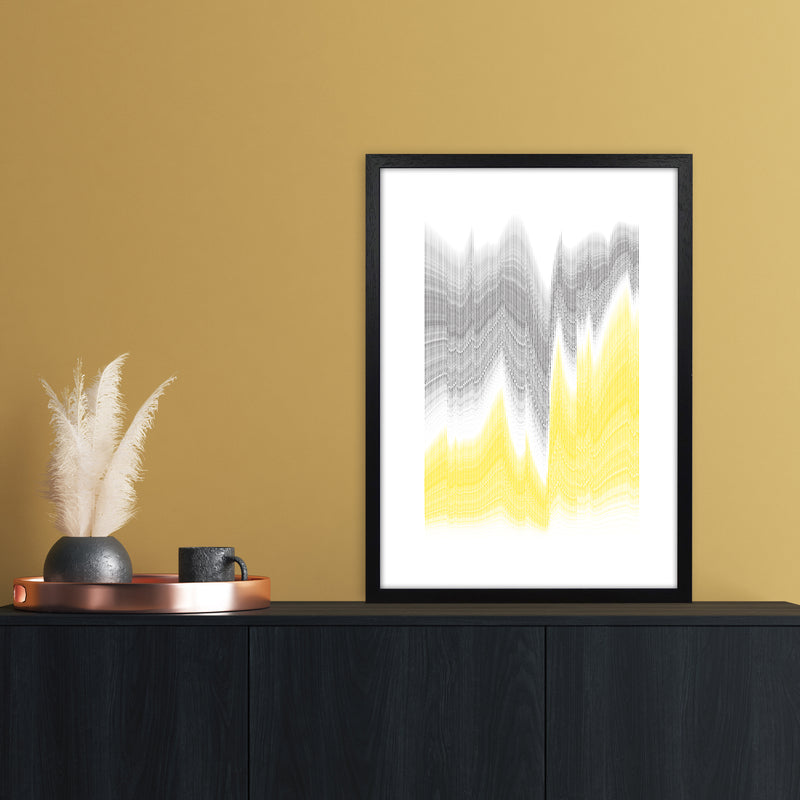 Waves in the deep Abstract Art Print by Nordic Creators A2 White Frame