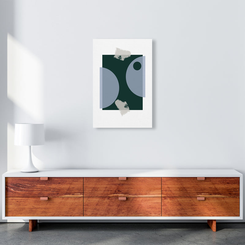 Blue & Green Abstract Art Print by Nordic Creators A2 Canvas