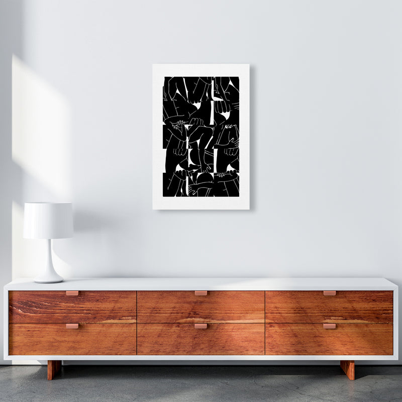 Bodies Abstract Art Print by Nordic Creators A2 Canvas