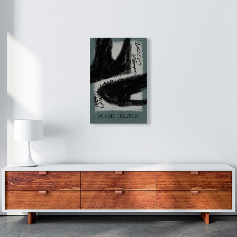 Ghost Abstract Art Print by Nordic Creators A2 Canvas