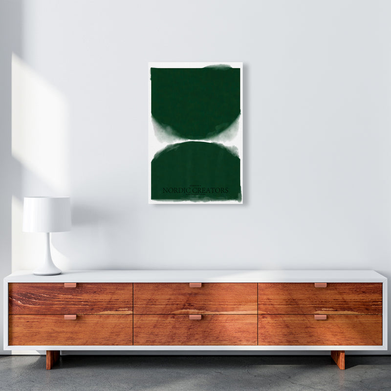 Green Abstract Art Print by Nordic Creators A2 Canvas