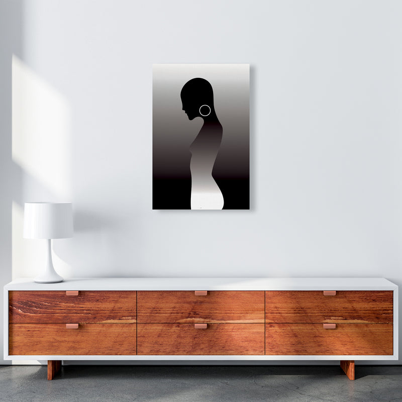PJ-836-13 Woman of darkness Abstract Art Print by Nordic Creators A2 Canvas