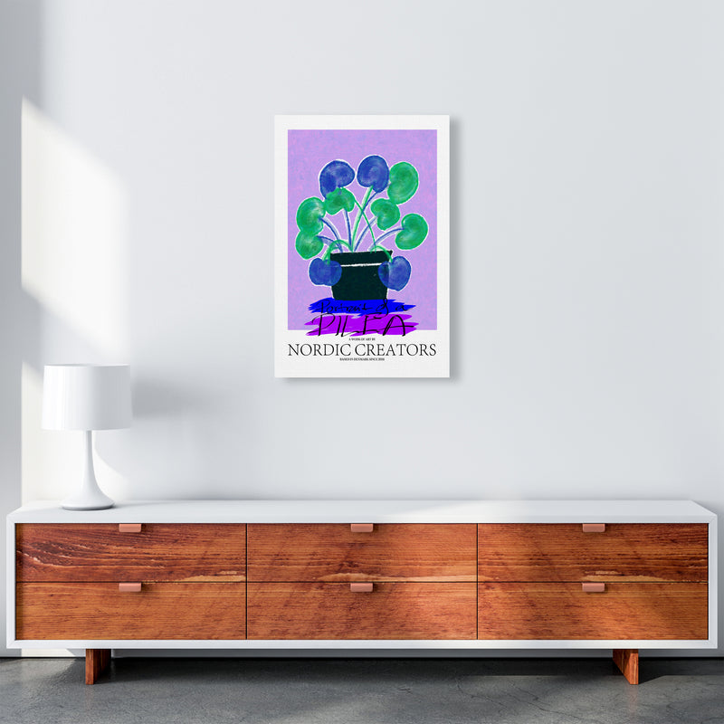 Portrait of a Pilea Abstract Art Print by Nordic Creators A2 Canvas