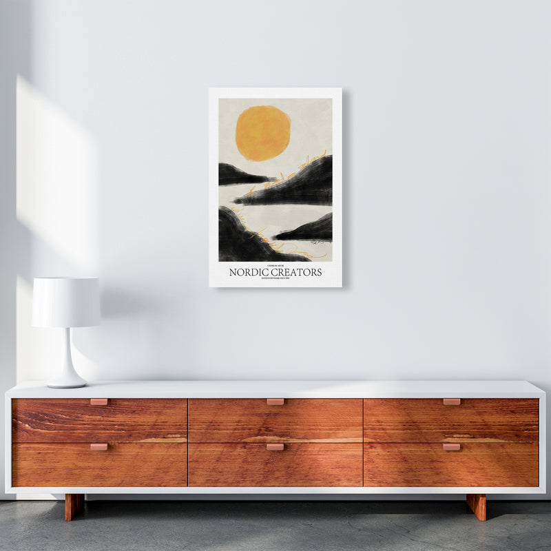 Sunrise Abstract Art Print by Nordic Creators A2 Canvas