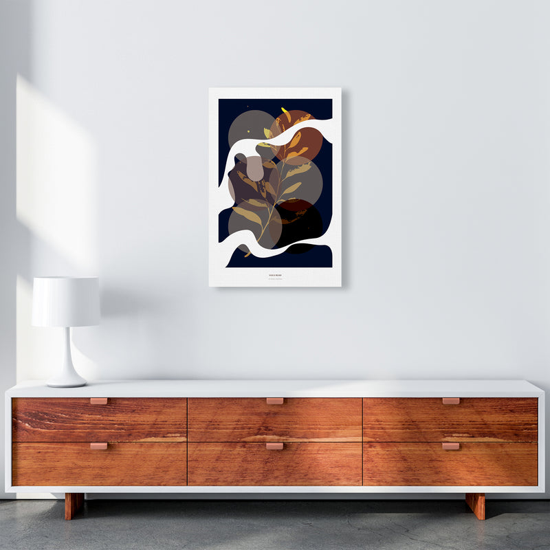 Waves Abstract Art Print by Nordic Creators A2 Canvas
