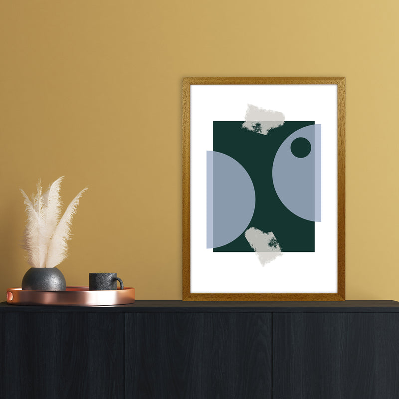 Blue & Green Abstract Art Print by Nordic Creators A2 Print Only
