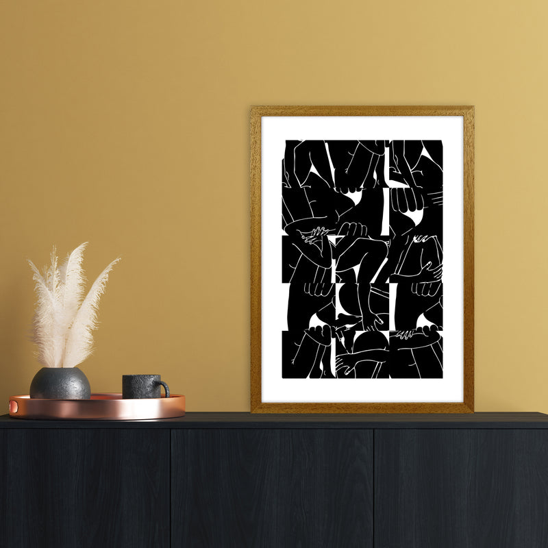 Bodies Abstract Art Print by Nordic Creators A2 Print Only
