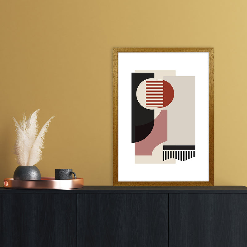 correction rose grey Abstract Art Print by Nordic Creators A2 Print Only