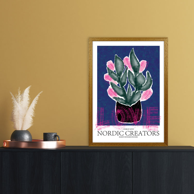 Flowers Love Abstract Art Print by Nordic Creators A2 Print Only
