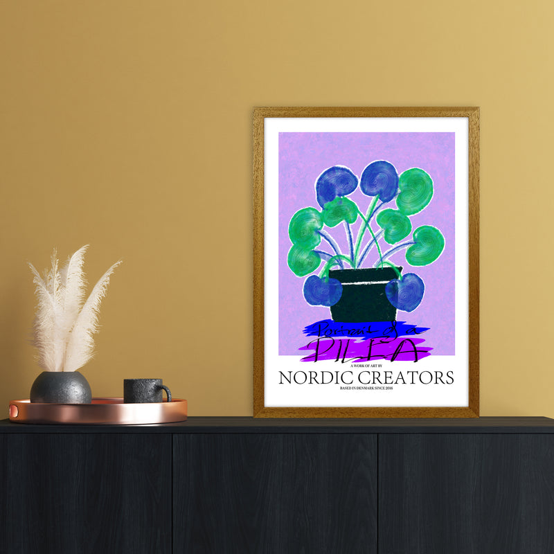 Portrait of a Pilea Abstract Art Print by Nordic Creators A2 Print Only