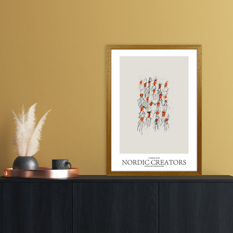 The People Abstract Art Print by Nordic Creators A2 Print Only
