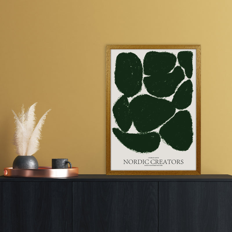 Things Fall Apart - Green Abstract Art Print by Nordic Creators A2 Print Only