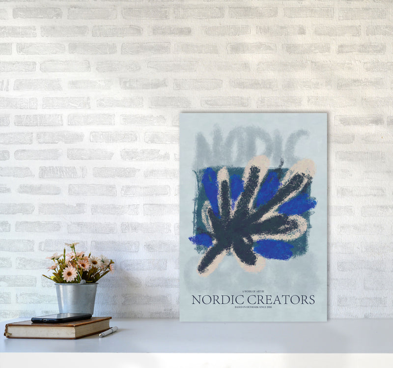 Abstract 5 Modern Contemporary Art Print by Nordic Creators A2 Black Frame