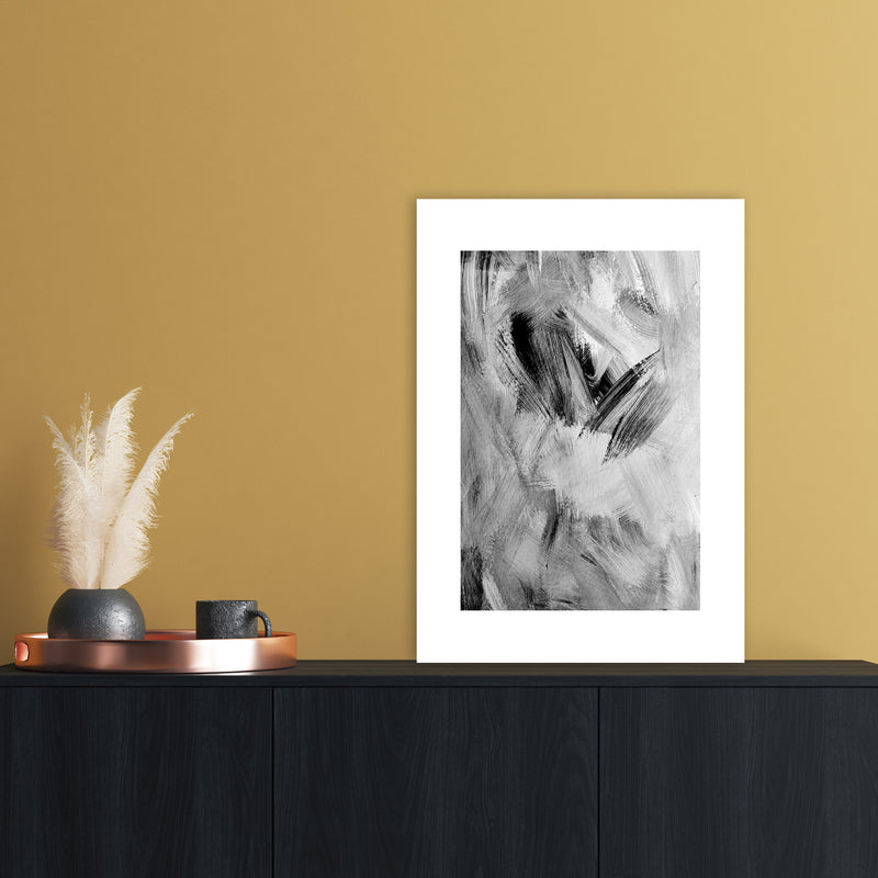 Painting Abstract Art Print by Nordic Creators A2 Black Frame