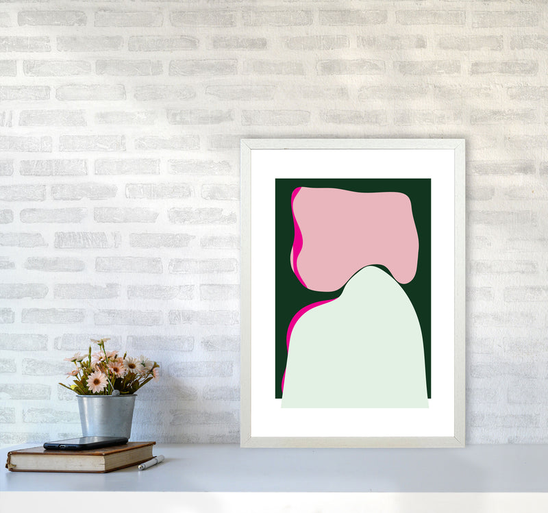 Abstract 2 Modern Contemporary Art Print by Nordic Creators A2 Oak Frame