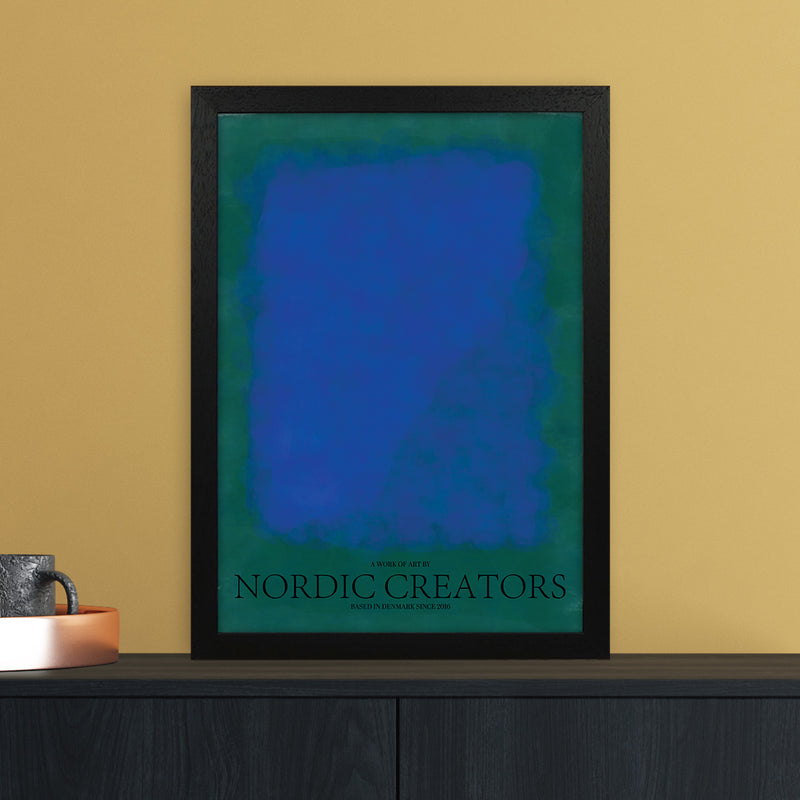 Color Block 2 Abstract Art Print by Nordic Creators A3 White Frame