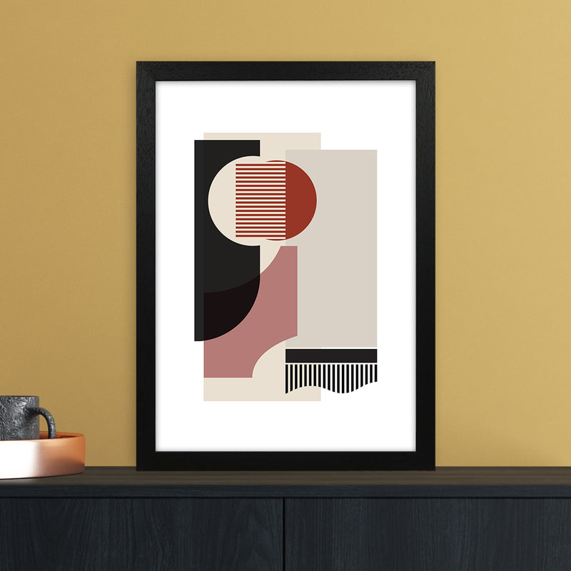 correction rose grey Abstract Art Print by Nordic Creators A3 White Frame