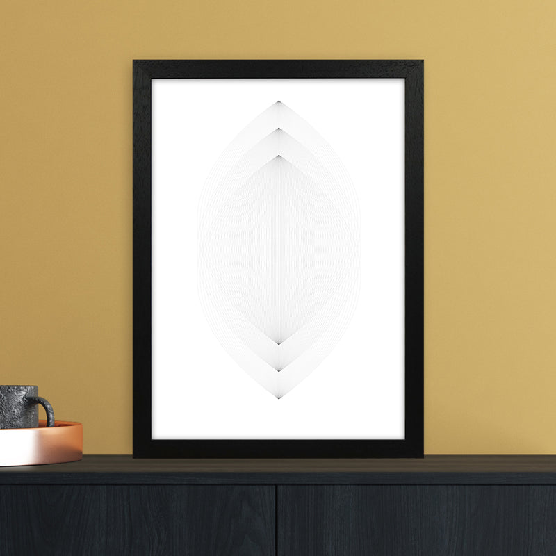 Leaves Abstract Art Print by Nordic Creators A3 White Frame
