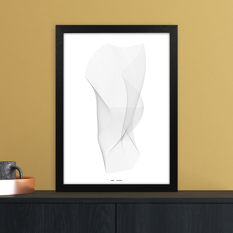 PJ-836-6 sculpture I Abstract Art Print by Nordic Creators A3 White Frame
