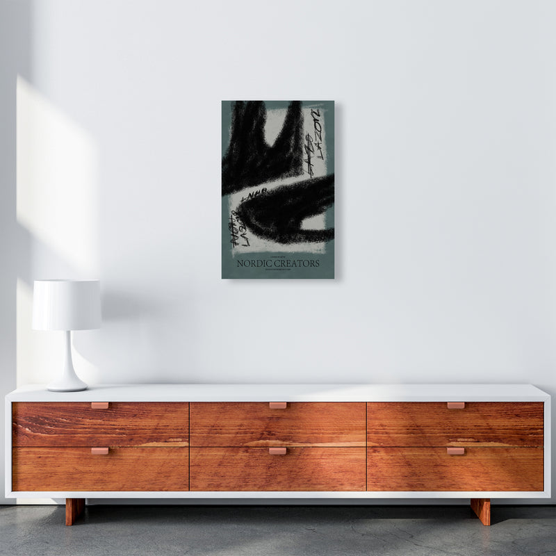Ghost Abstract Art Print by Nordic Creators A3 Canvas