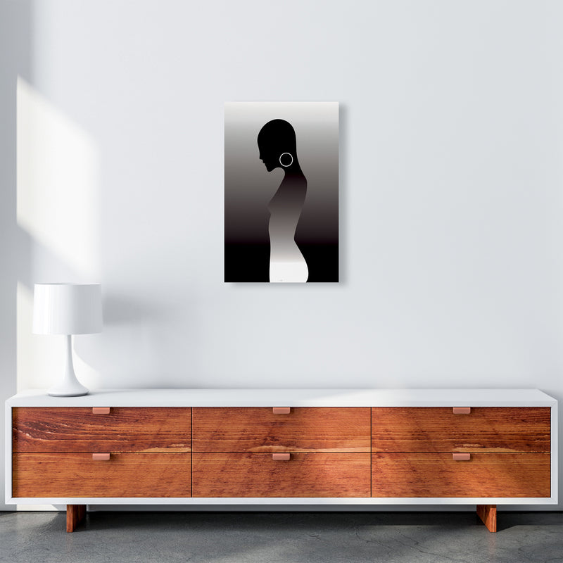 PJ-836-13 Woman of darkness Abstract Art Print by Nordic Creators A3 Canvas