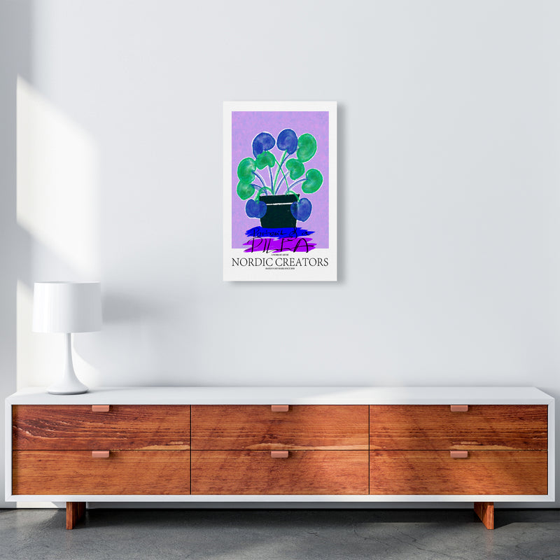 Portrait of a Pilea Abstract Art Print by Nordic Creators A3 Canvas