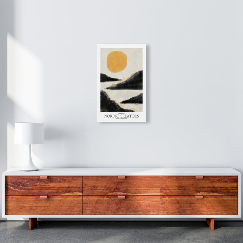 Sunrise Abstract Art Print by Nordic Creators A3 Canvas