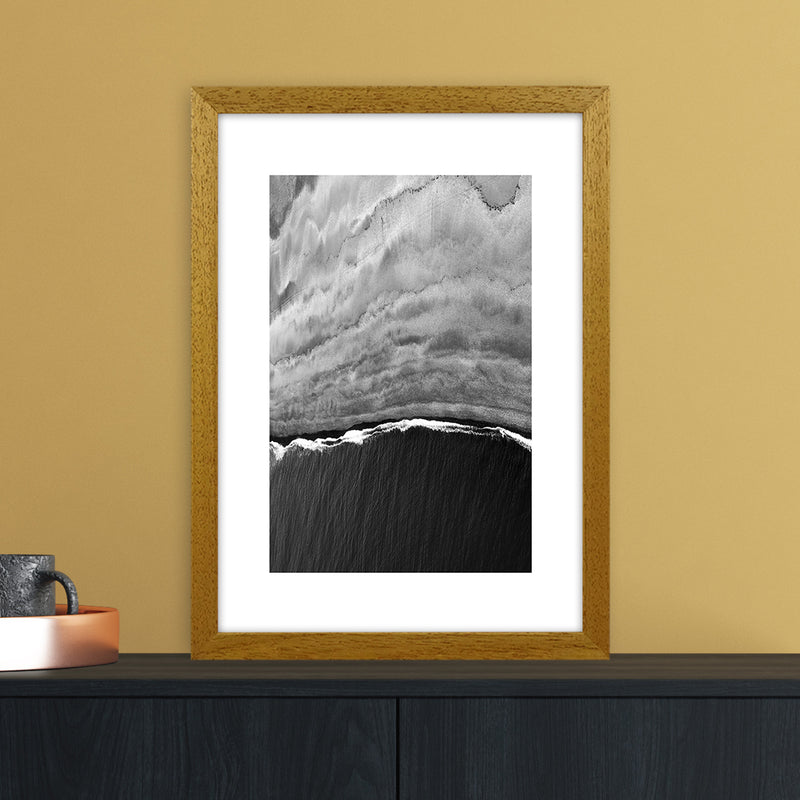 Black Ocean Abstract Art Print by Nordic Creators A3 Print Only