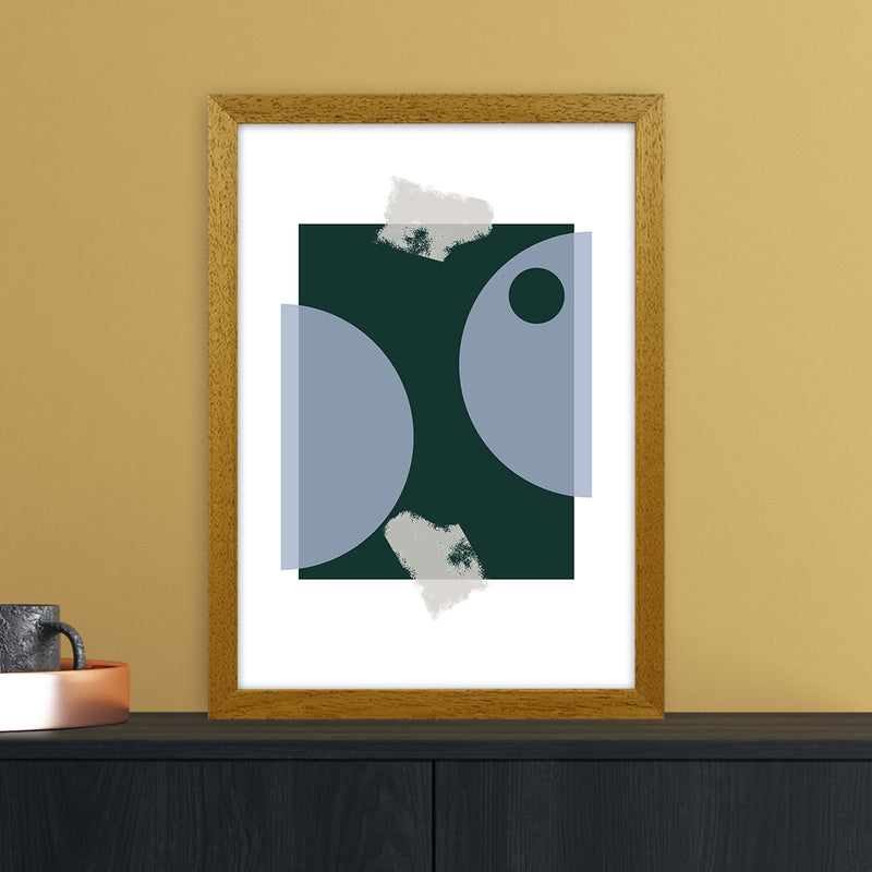 Blue & Green Abstract Art Print by Nordic Creators A3 Print Only