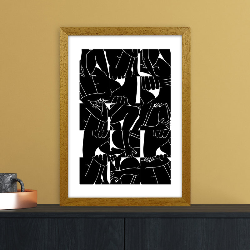 Bodies Abstract Art Print by Nordic Creators A3 Print Only
