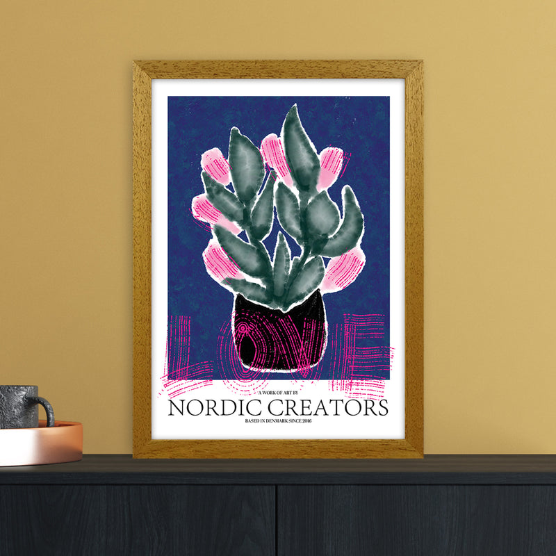 Flowers Love Abstract Art Print by Nordic Creators A3 Print Only
