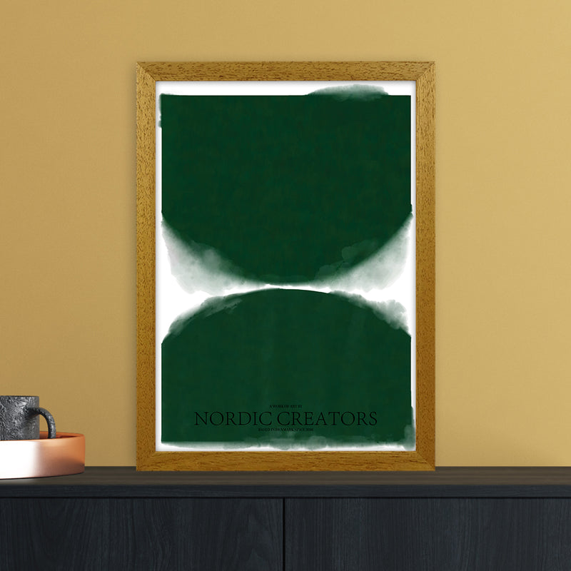 Green Abstract Art Print by Nordic Creators A3 Print Only