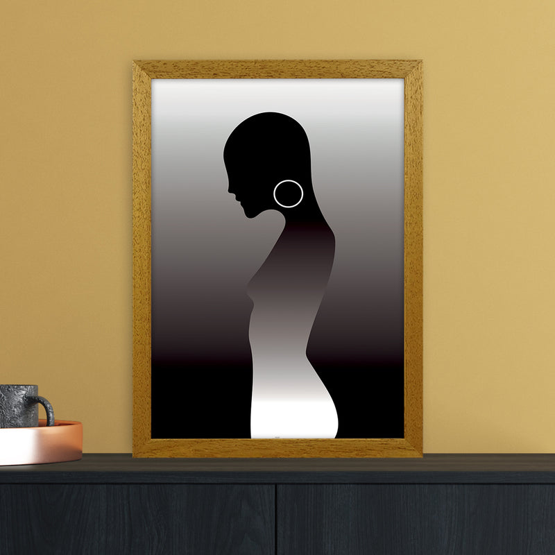 PJ-836-13 Woman of darkness Abstract Art Print by Nordic Creators A3 Print Only