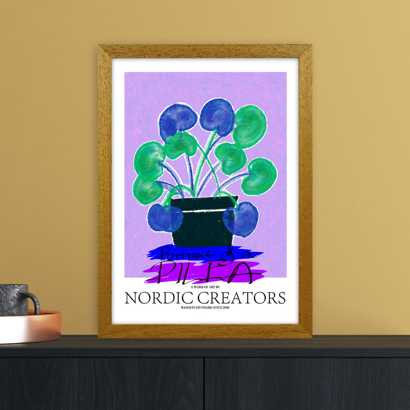 Portrait of a Pilea Abstract Art Print by Nordic Creators A3 Print Only