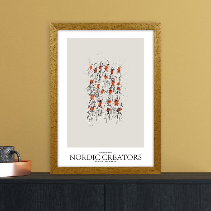 The People Abstract Art Print by Nordic Creators A3 Print Only