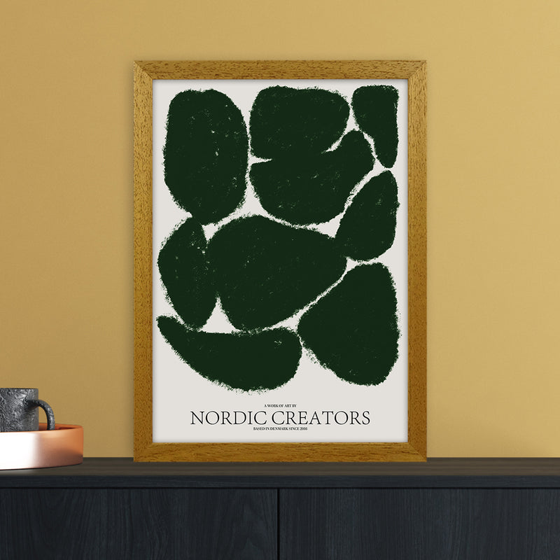 Things Fall Apart - Green Abstract Art Print by Nordic Creators A3 Print Only