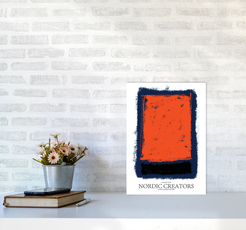 Abstract 4 Modern Contemporary Art Print by Nordic Creators A3 Black Frame