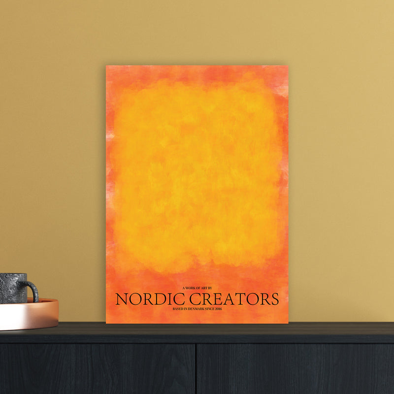 Color Block Abstract Art Print by Nordic Creators A3 Black Frame