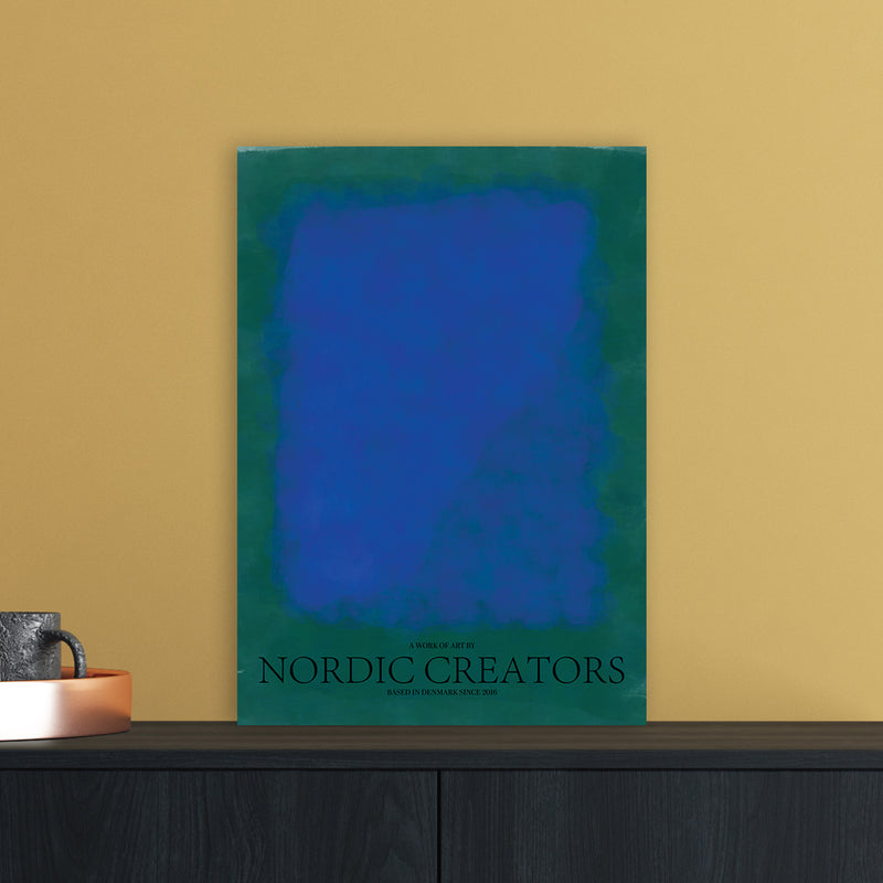 Color Block 2 Abstract Art Print by Nordic Creators A3 Black Frame