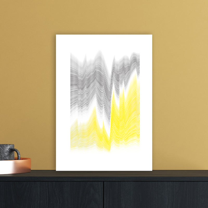 Waves in the deep Abstract Art Print by Nordic Creators A3 Black Frame
