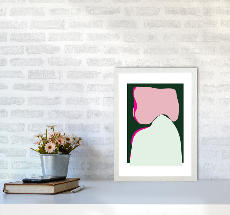 Abstract 2 Modern Contemporary Art Print by Nordic Creators A3 Oak Frame