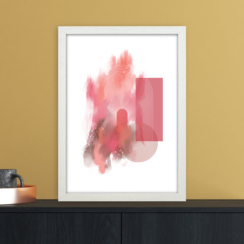 Color painting 2 Abstract Art Print by Nordic Creators A3 Oak Frame
