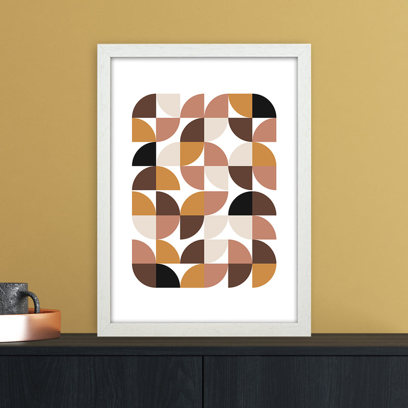Geometric I Abstract Art Print by Nordic Creators A3 Oak Frame